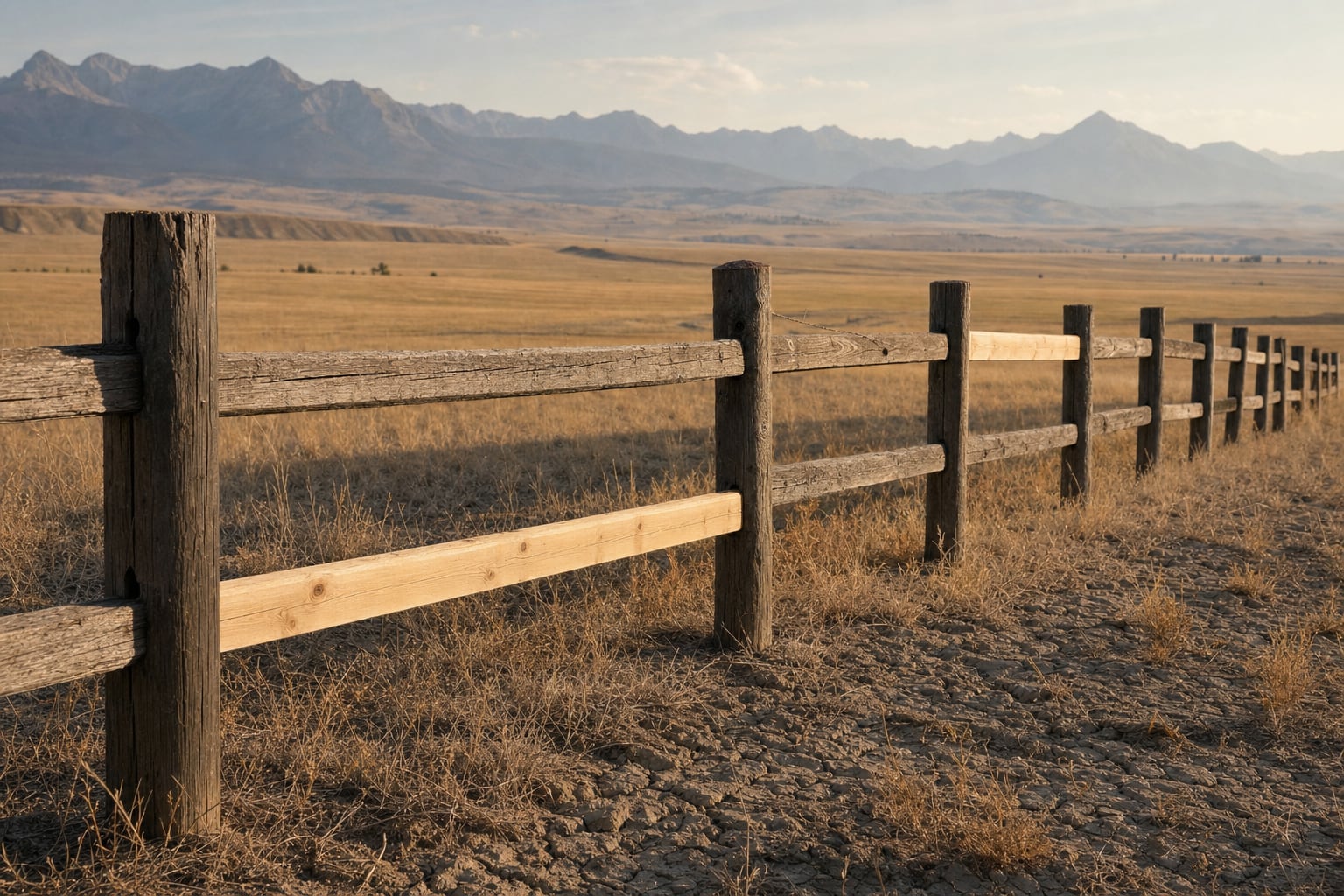 Late-Summer Fence Repairs Before Fall in Montana