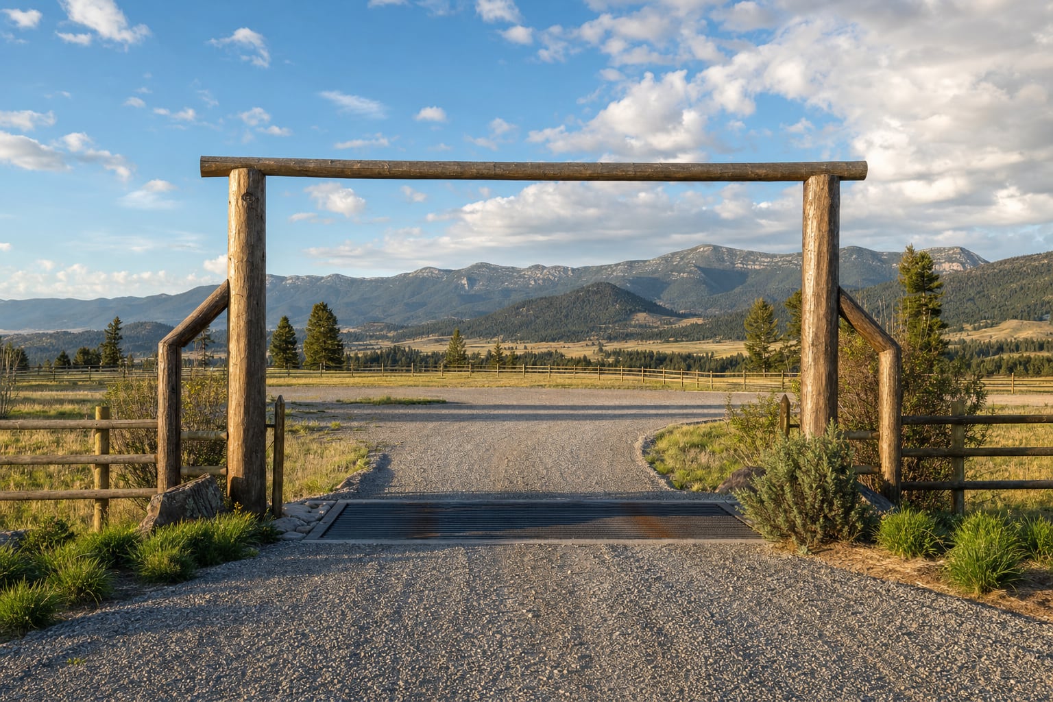Ranch Entrance Layout: Driveway Width, Gates & Approach